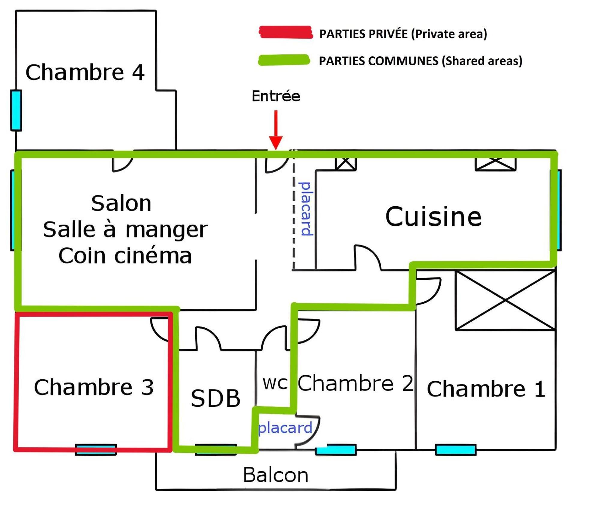 Chambre En Colocation Fille, Proche Mer, Climatisation تولون الغرفة الصورة