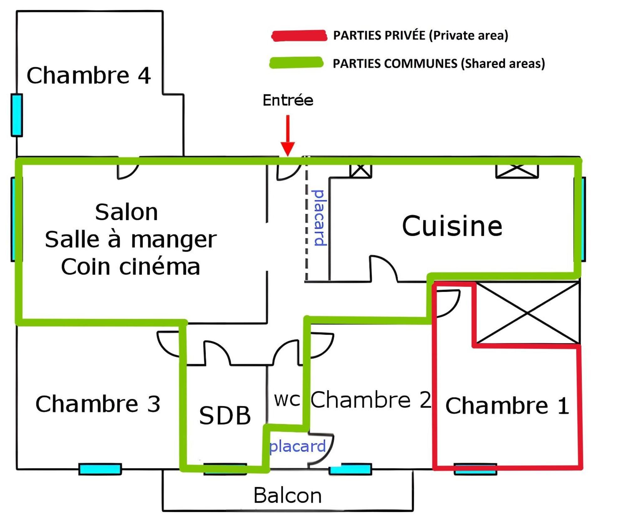 Chambre En Colocation Fille, Proche Mer, Climatisation تولون الغرفة الصورة